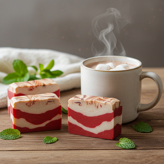 Toasted Peppermint Cream Soap – Cooling & Moisturizing Winter Bar
