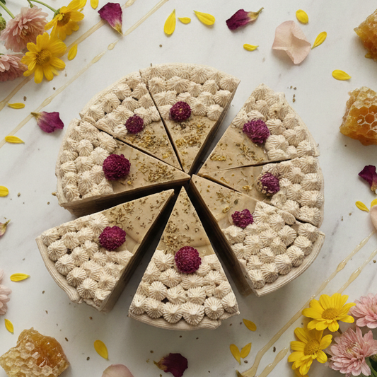 Wildflower Honeycake Soap | Vanilla Bean & Raw Almond Milk Bar