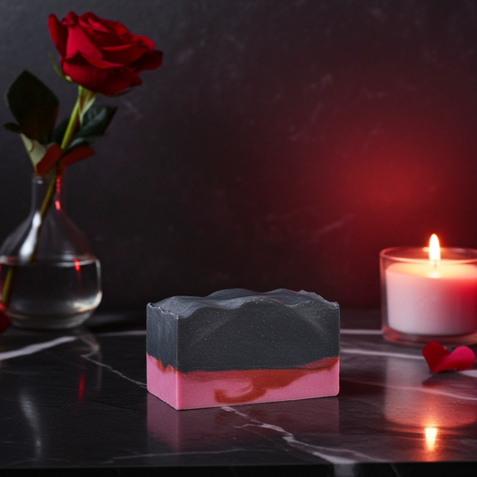 Molten Love – Molten Lava Charcoal Soap Bar | Handmade Valentine’s Edition